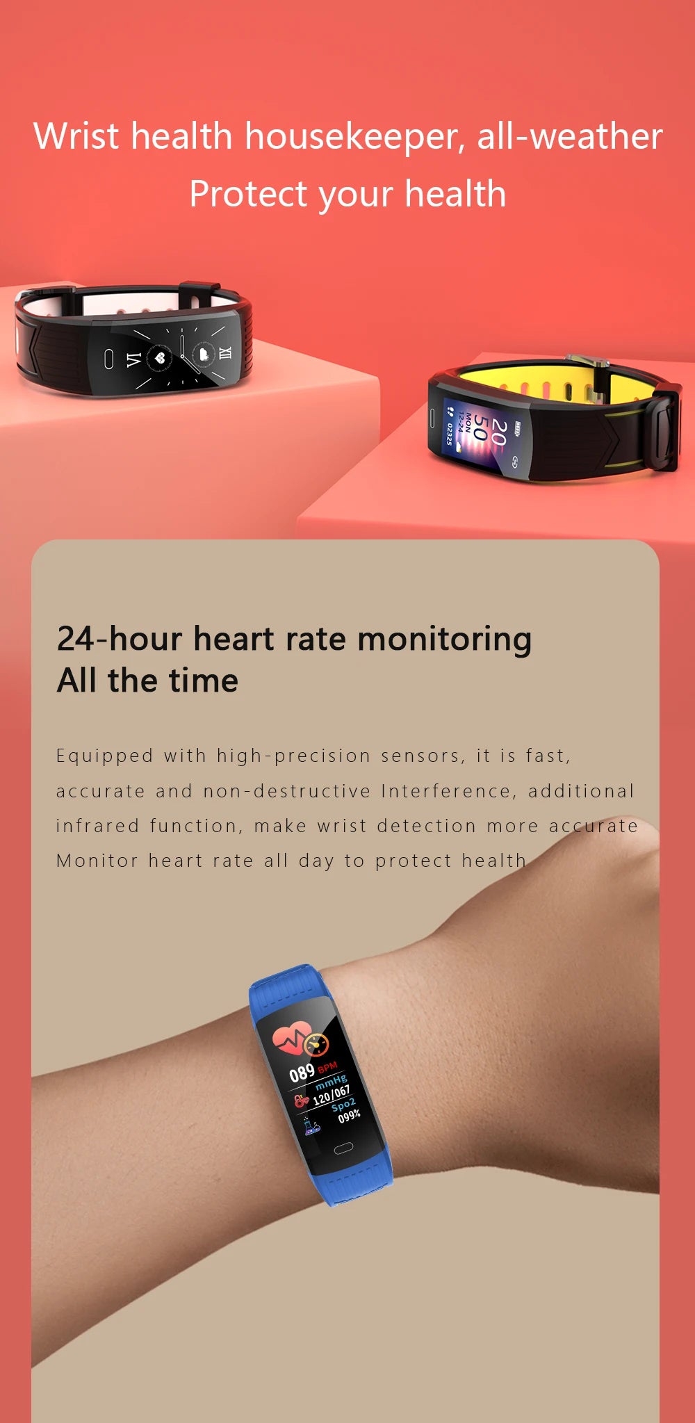 SmartFit™ Health Tracker Watch